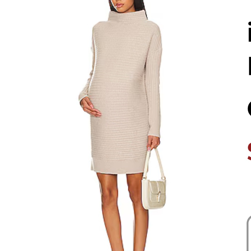 Hatch Kendall Ribbed Wool Sweater Dress